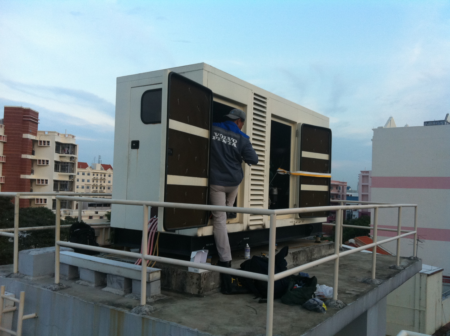 Industrial generator genset